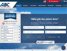 Tablet Screenshot of abctravel.de
